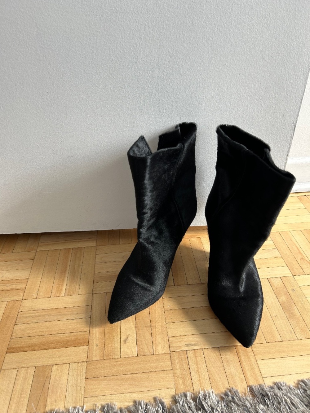 ISABEL MARANT BOOTS, SIZE 40, BLACK PONY HAIR